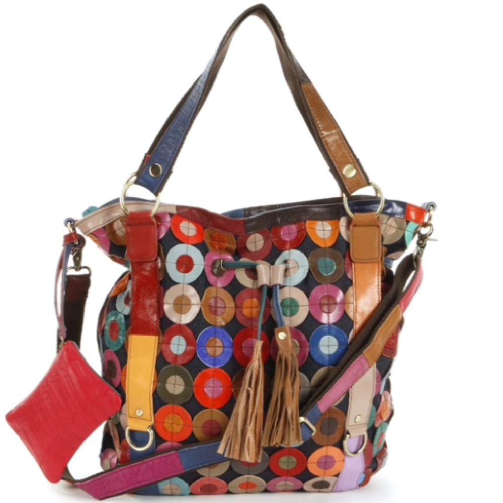 AmeriLeather Lloyd Patchwork Convertible T…